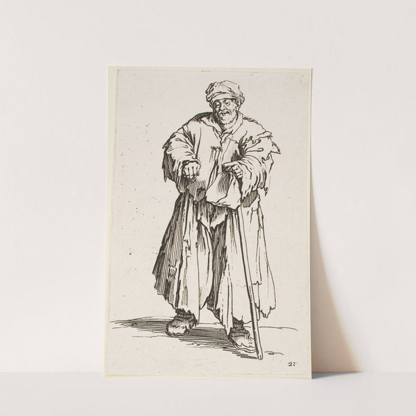 The Beggar with Downcast Eyes (1622) by Jacques Callot