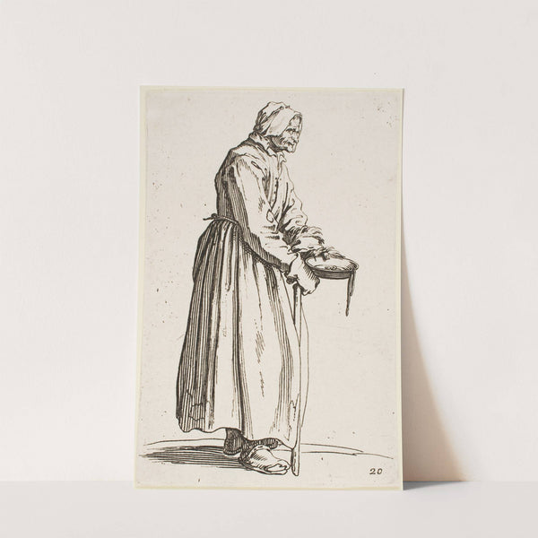 The Beggar Woman with her Bowl (1622) by Jacques Callot