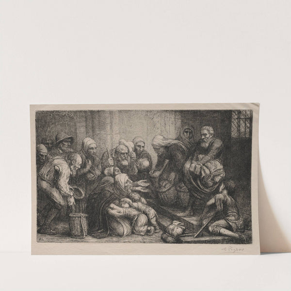 The Beggars of Bruges (c. 1880) by Alphonse Legros