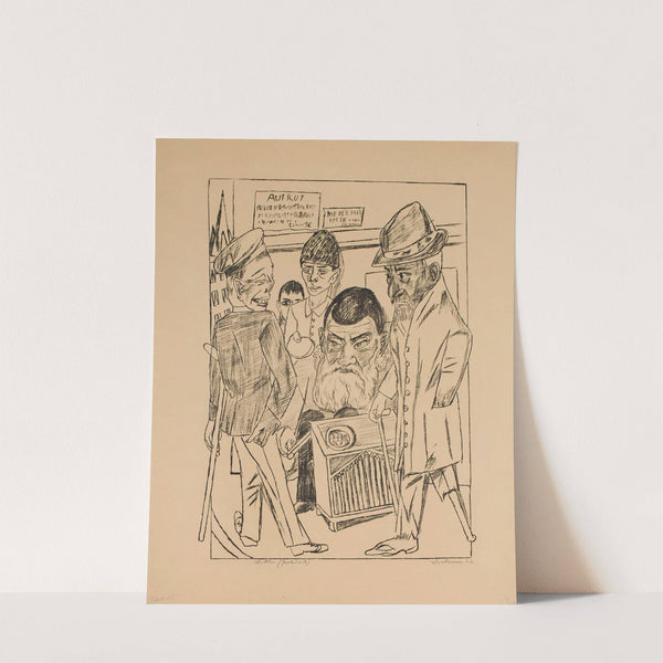 The Beggars, plate 7 from the series ‘Trip to Berlin 1922’ (1922) by Max Beckmann