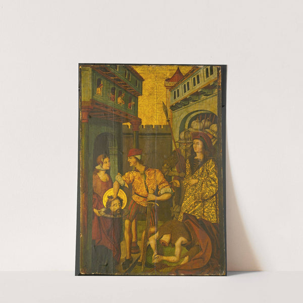 The Beheading of Saint John the Baptist (1490-1500) by Master of Palanquinos