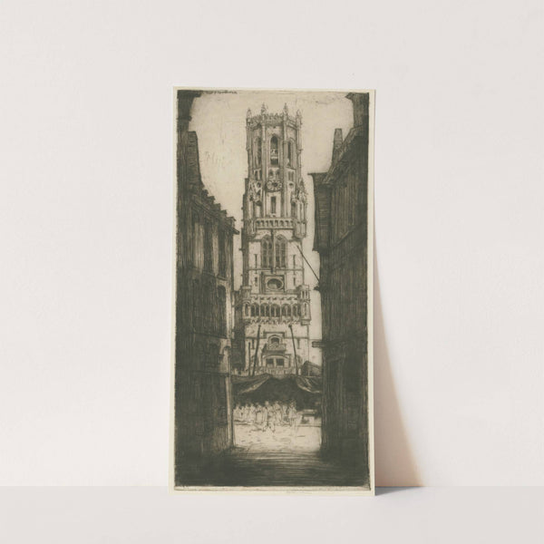 The Belfry of Bruges (1907) by David Young Cameron