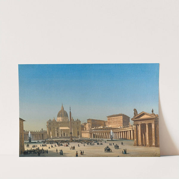 The Benediction Of Pius Ix In St Peter's Square, Rome by Ippolito Caffi