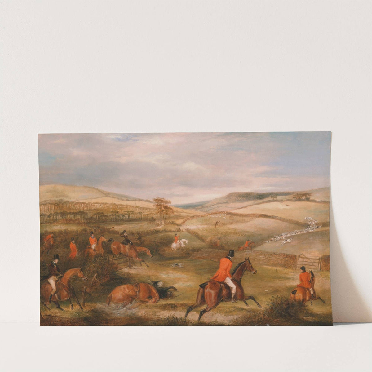 The Berkeley Hunt, 1842: The Chase (1842) by Francis Calcraft Turner