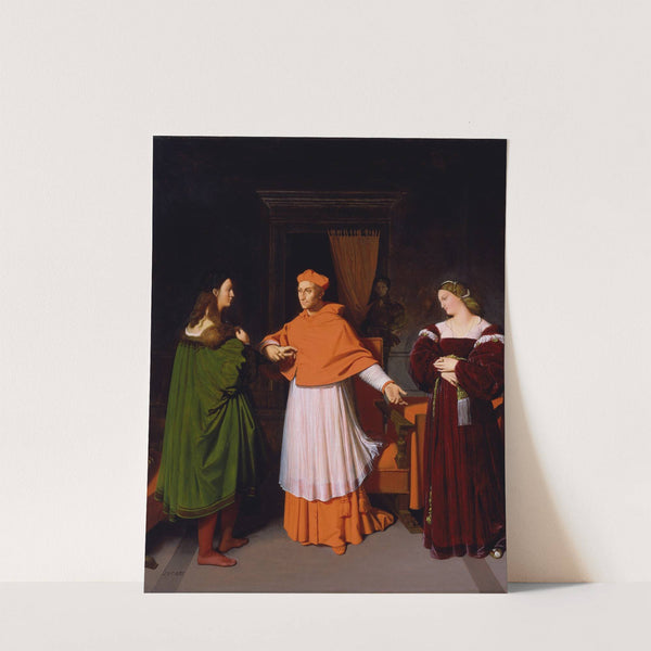 The Betrothal of Raphael and the Niece of Cardinal Bibbiena by Jean Auguste Dominique Ingres