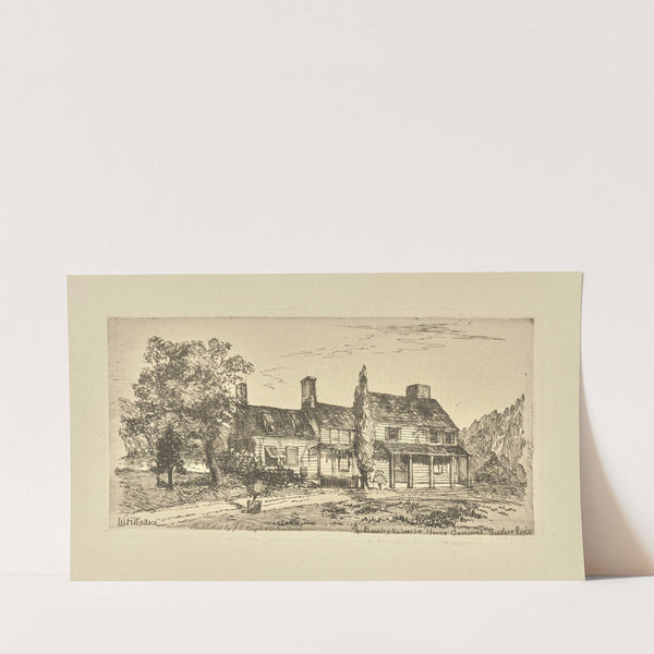 The Bevrley Robinson House Garrisons Hudson River. (1883) by William Henry Wallace