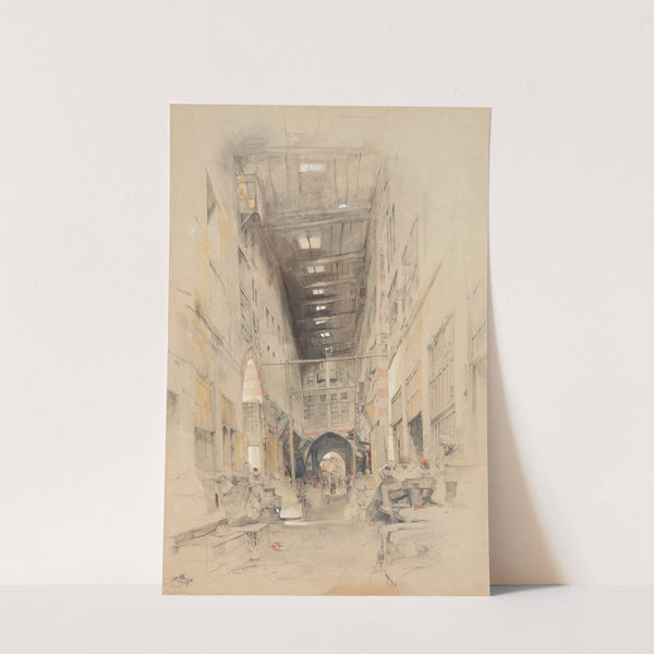 The Bezestein Bazaar, El Khan Khalil, Cairo by John Frederick Lewis