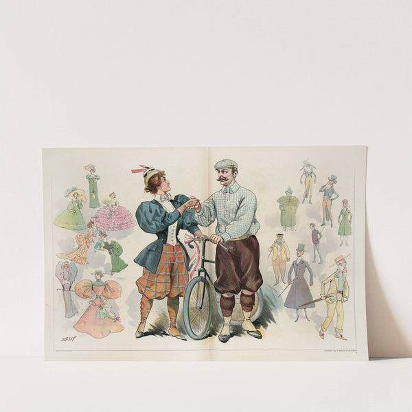 The bicycle – the great dress reformer of the nineteenth century! (1895) by Samuel Ehrhart