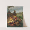 The Biddle Children Fishing On The Schuylkill (1869) by George Cochran Lambdin