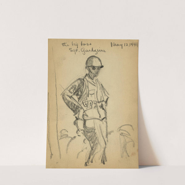 The big boss, Sgt. Gardzina (1944) by Victor Alfred Lundy