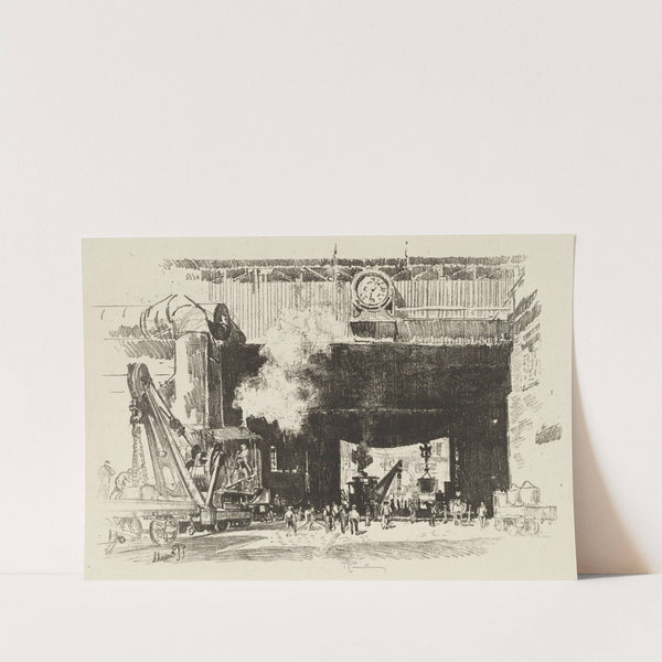 The Big Gate of the Big Shop (1916) by Joseph Pennell