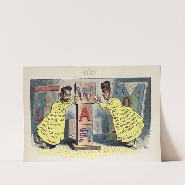 The big type war of the yellow kids by Leon Barritt