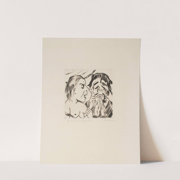 The Bigamist King Jerum Receiving Counsel from His New Wife, Queen Würgipumba (1923) by Max Beckmann