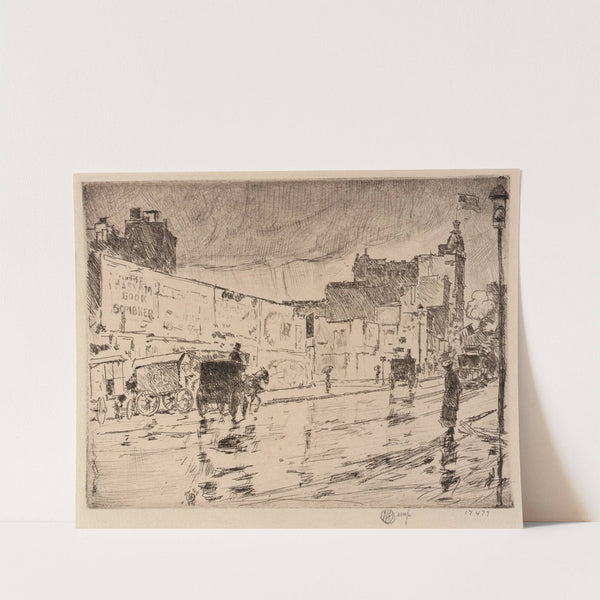 The Billboards, New York (1916) by Childe Hassam