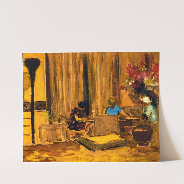 The Billiard Room at the Chateau at Clayes (ca. 1930) by Édouard Vuillard