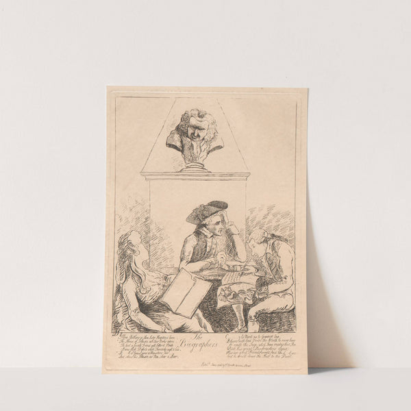 The Biographers (1786) by James Sayer