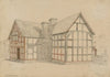 The Birthplace, exterior from garden