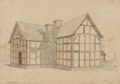The Birthplace, exterior from garden