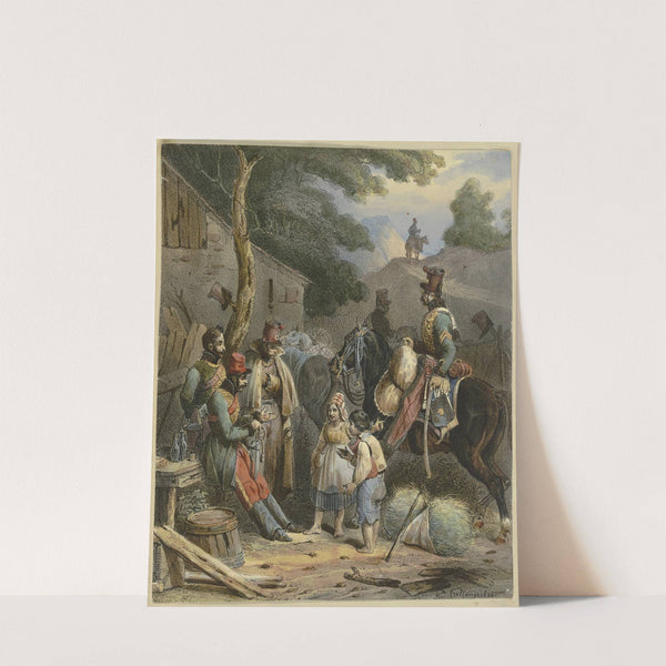 The bivouac by Hippolyte Bellangé