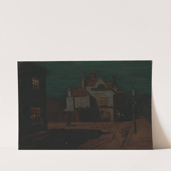 The Black Lion, Chelsea by Night by Walter Greaves