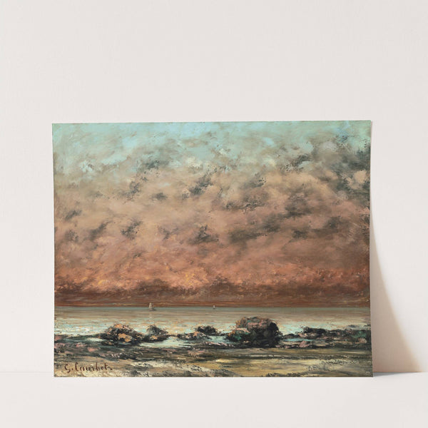 The Black Rocks at Trouville (1865-1866) by Gustave Courbet