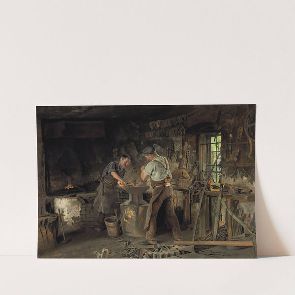 The Blacksmith’s Forge (1900) by Johann Hamza