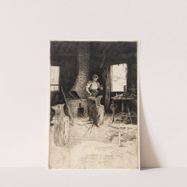 The Blacksmith’s Shop (ca. 1887-1893) by Julian Alden Weir