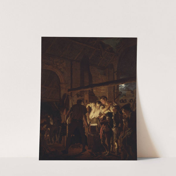 The Blacksmith's Shop by Joseph Wright of Derby