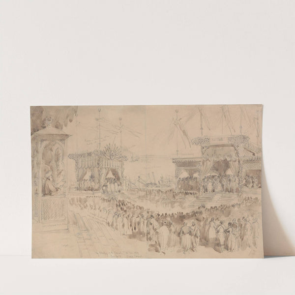 The Blessing of the Suez Canal, November 16, 1869 by William Simpson