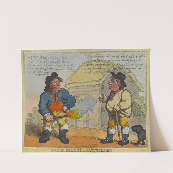 The blessings of partnership (1805) by Thomas Rowlandson