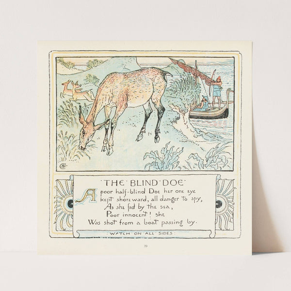 The Blind Doe (1908) by Walter Crane