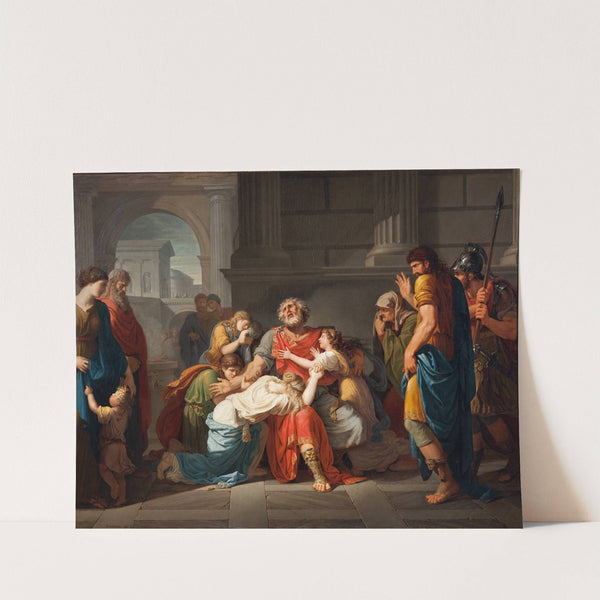 The Blind Oedipus Commending his Children to the Gods by Bénigne Gagneraux