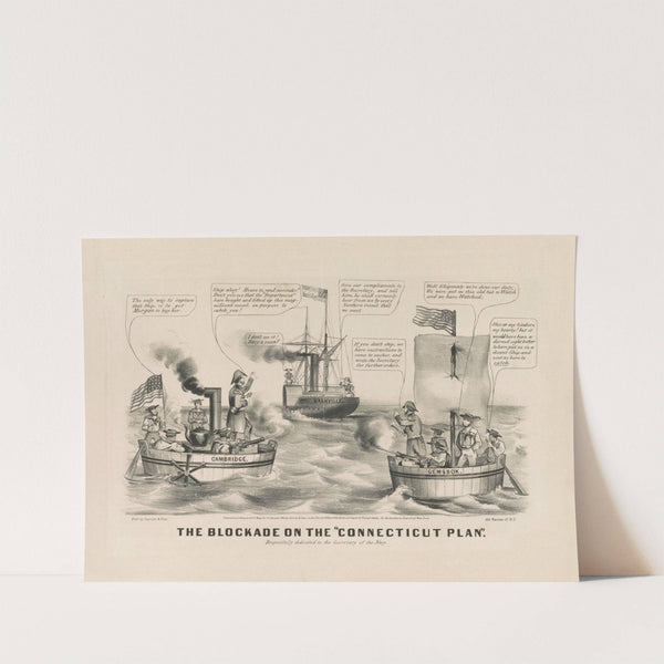 The Blockade on the ‘Connecticut Plan’ (1862) by Currier & Ives.