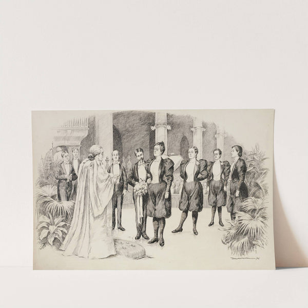 The Bloomer Girl’s Wedding (1896) by William Henry Walker