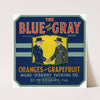 The Blue and the Gray Brand Citrus Label (1930)