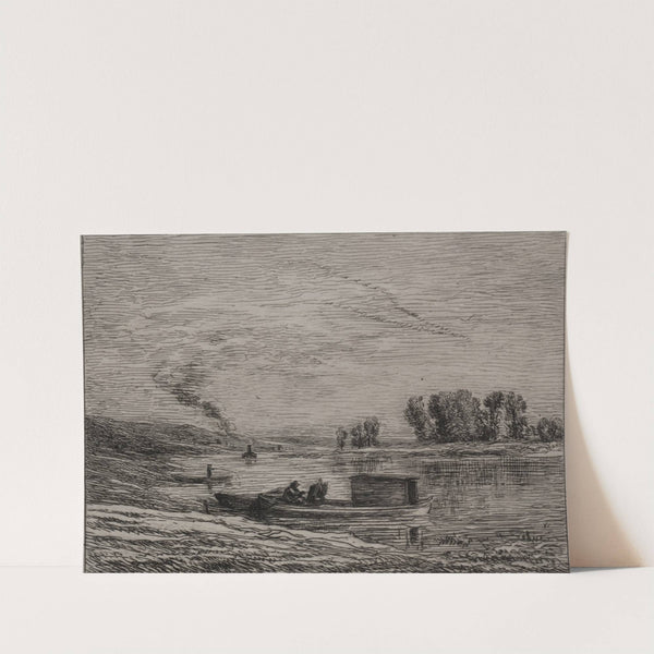 The Boat in Conflans (1866) by Charles François Daubigny
