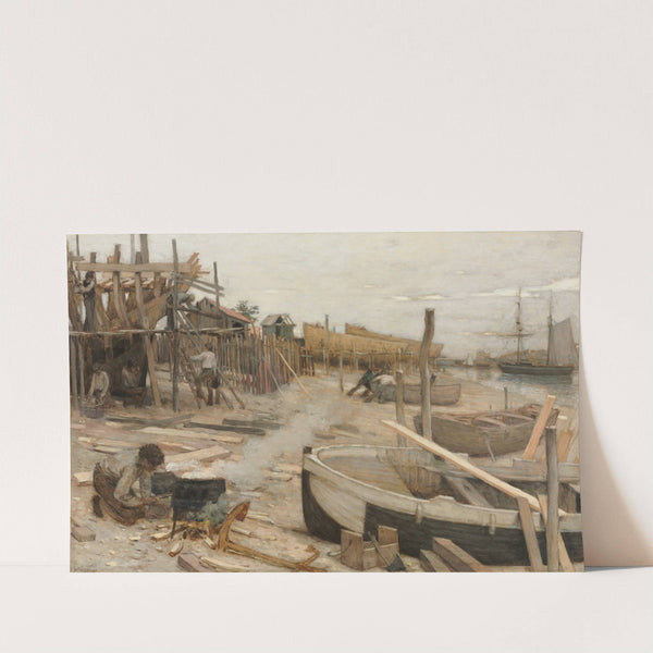 The Boatyard (c. 1875) by Jean Charles Cazin