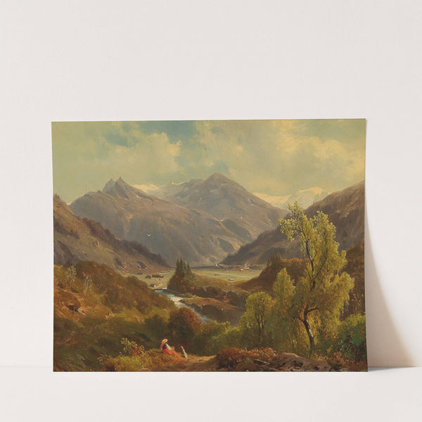 The Böcksteiner Valley with the Rathausberg, Wildbad Gastein, Upper Austria by Johann (Giovanni) Varrone