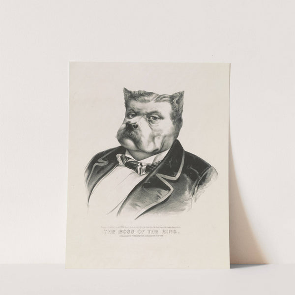 The boss of the ring (1869) by Currier & Ives.