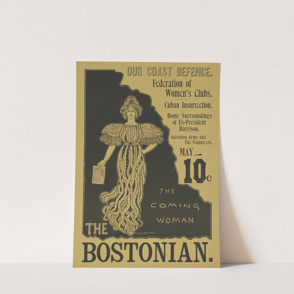 The Bostonian. Our coast defence. May. 10c. (1896) by Arthur Garfield Learned