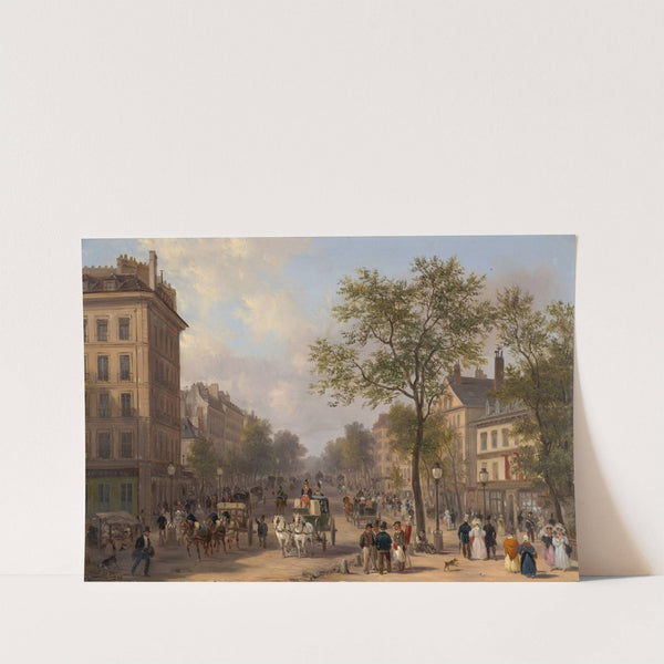 The boulevard des Italiens, Paris (1830) by Guiseppe Canella