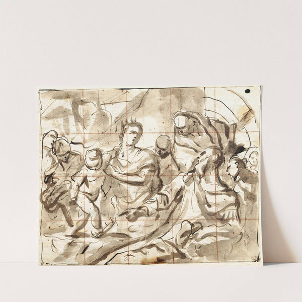 The Boy Moses stepping on Pharaoh’s Crown by Antonio Molinari