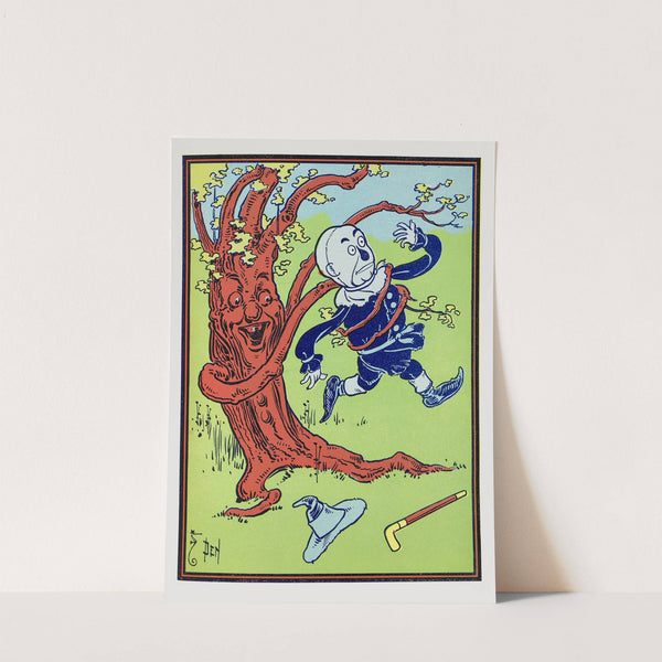 The branches bent down and twined around him by William Wallace Denslow