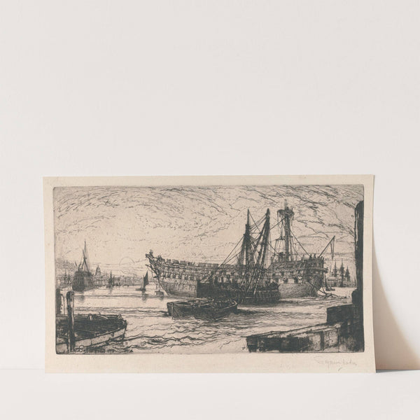 The Breaking Up of the Agamemnon, no. 1 (1870) by Francis Seymour Haden