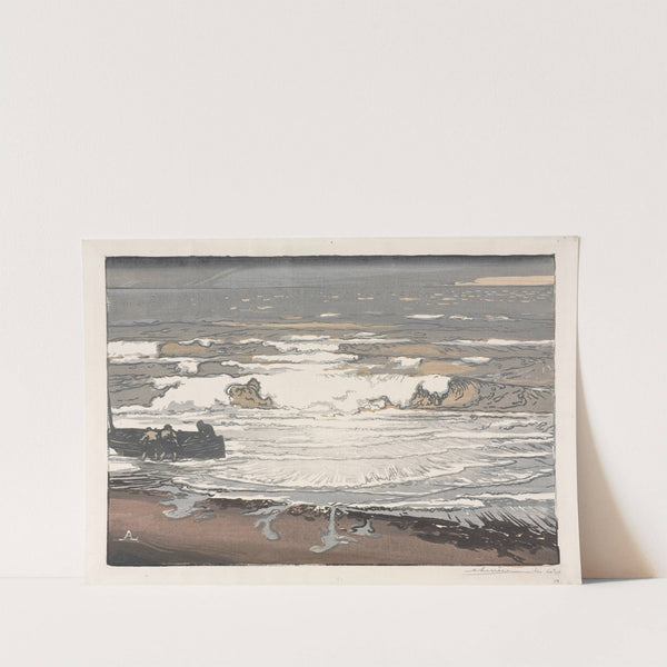 The Breaking Waves, Tide of September 1901 (1901) by Auguste Louis Lepère