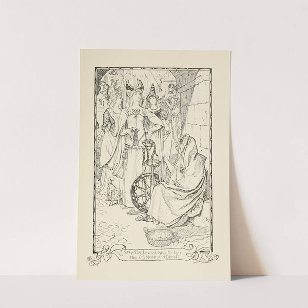 The Bride wishes to buy the Spinning-wheel (1905) by Henry Justice Ford