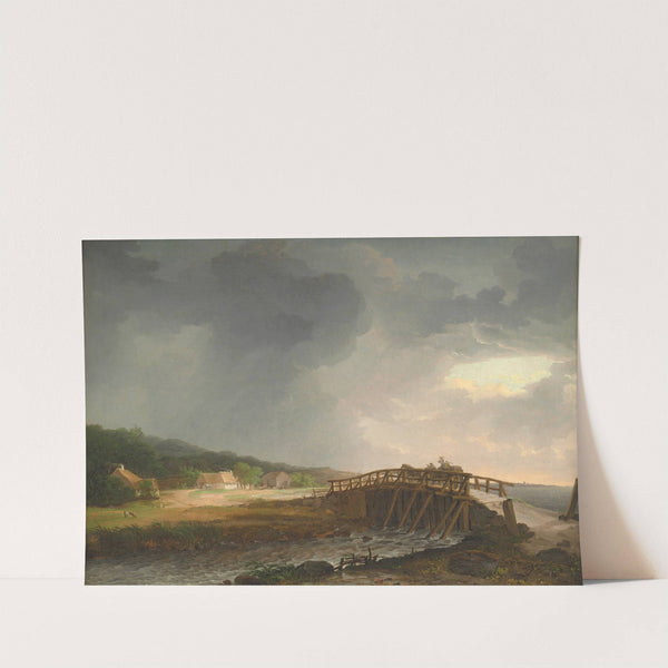 The Bridge across Tryggevælde River with a View of Køge, Zealand (1813 – 1816) by Johan Christian Dahl