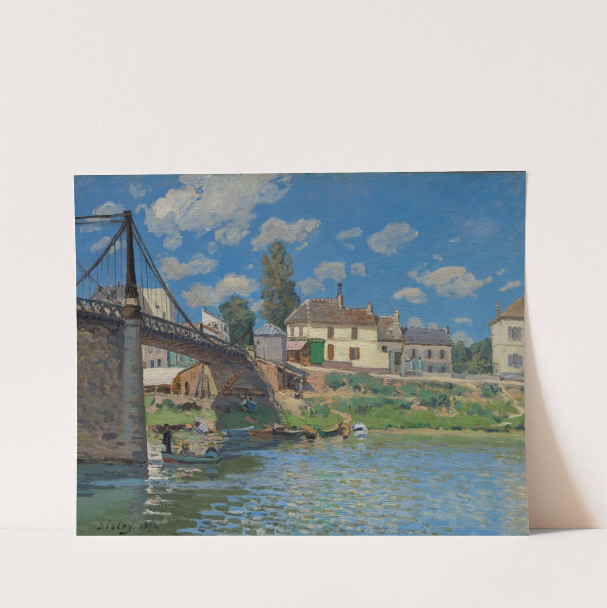 The Bridge at Villeneuve-la-Garenne (1872) by Alfred Sisley