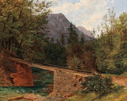 The Bridge by the Rettenbach Mill in Bad Ischl