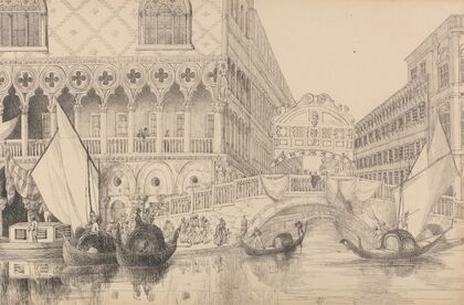 The Bridge of Sighs and part of the Doge’s Palace